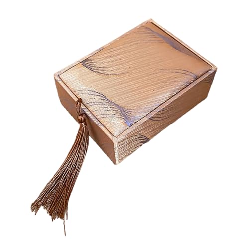 Illkjasfc Schmuckschatulle im chinesischen Vintage-Stil, elegante Schmuck-Aufbewahrungsbox mit Quasten, Akzent für Zuhause oder auf Reisen Illkjasfc Schmuckschatulle im chinesischen Vintage-Stil, elegante Schmuck-Aufbewahrungsbox mit Quasten, Akzent für Zuhause oder auf Reisen von Illkjasfc