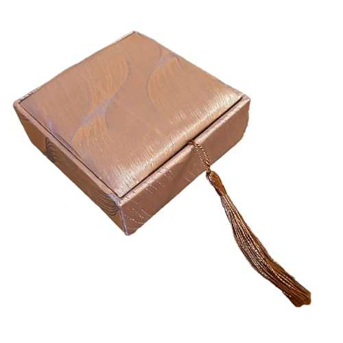 Illkjasfc Schmuckschatulle im chinesischen Vintage-Stil, elegante Schmuck-Aufbewahrungsbox mit Quasten, Akzent für Zuhause oder auf Reisen Illkjasfc Schmuckschatulle im chinesischen Vintage-Stil, elegante Schmuck-Aufbewahrungsbox mit Quasten, Akzent für Zuhause oder auf Reisen von Illkjasfc