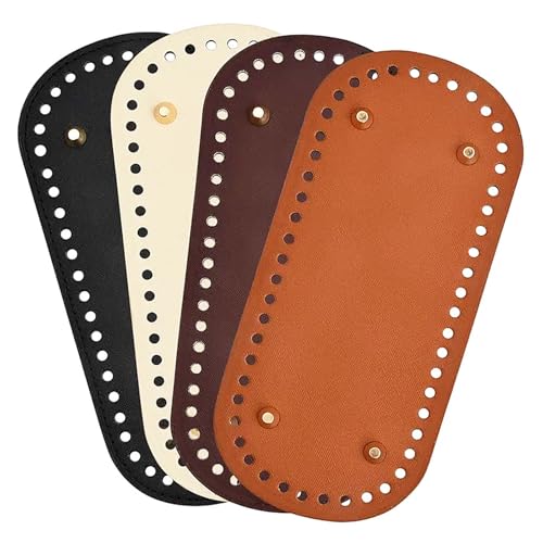 Illkjasfc Taschenboden zum Häkeln, 22 x 10 cm, 8 x 18 cm, gehäkelter Taschenboden aus Leder, oval, rund, rechteckig, Taschenboden Illkjasfc Taschenboden zum Häkeln, 22 x 10 cm, 8 x 18 cm, gehäkelter Taschenboden aus Leder, oval, rund, rechteckig, Taschenboden von Illkjasfc