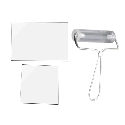 Illkjasfc Tonroller mit Acrylplatte, Modellierwerkzeug-Set, Ton-Nudelholz mit Acryl-Ton-Blatt für Anfänger Illkjasfc Tonroller mit Acrylplatte, Modellierwerkzeug-Set, Ton-Nudelholz mit Acryl-Ton-Blatt für Anfänger von Illkjasfc