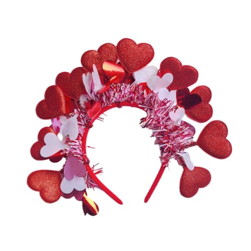 Illkjasfc Valentinstag-Haarreif in Herzform, bequem, Festival-Haarschmuck für Mädchen und Frauen, dekorative Foto-Requisiten Illkjasfc Valentinstag-Haarreif in Herzform, bequem, Festival-Haarschmuck für Mädchen und Frauen, dekorative Foto-Requisiten von Illkjasfc