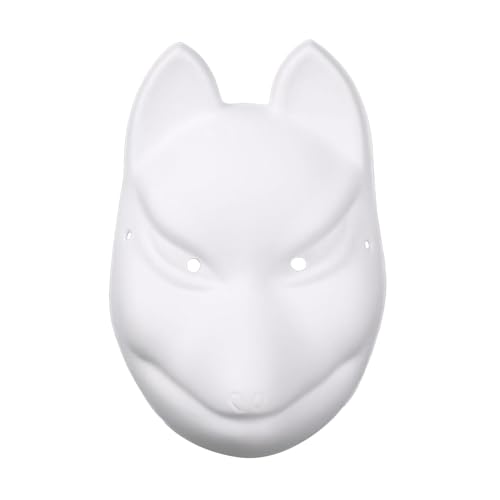 Illkjasfc Vollgesicht, Pappmaché, einfarbig, weiß, halbes Gesicht, bemalbar, Karneval, Maskeraden Illkjasfc Vollgesicht, Pappmaché, einfarbig, weiß, halbes Gesicht, bemalbar, Karneval, Maskeraden von Illkjasfc