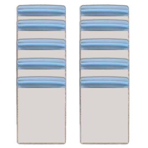 Karten-Aufbewahrungstaschen, 7,6 x 12,9 cm, wiederverschließbar, transparent, PVC, Reißverschluss, wasserabweisend, Schmuckbeutel, Gleitverschluss, Kartentaschen, 10 Stück Karten-Aufbewahrungstaschen, 7,6 x 12,9 cm, wiederverschließbar, transparent, PVC, Reißverschluss, wasserabweisend, Schmuckbeutel, Gleitverschluss, Kartentaschen, 10 Stück von Illkjasfc