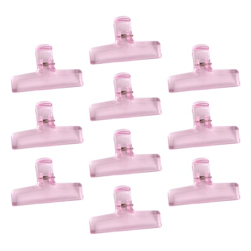 Klare Acryl-Binder-Clips, 75 mm, Papierklammern, Ordnungsklammern, Lebensmittelbeutel, für Lebensmittelbeutel, Dokumente, Zeichenbrett, Acryl, Eisaufbewahrungsklammern, 10 Stück von Illkjasfc