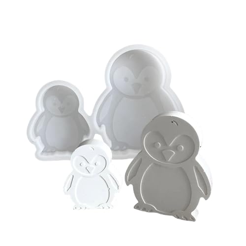 Kreative Pinguine aus stabilem Silikon für die Seifenherstellung, wiederverwendbar, Bastelornament für Heimdekoration von Illkjasfc