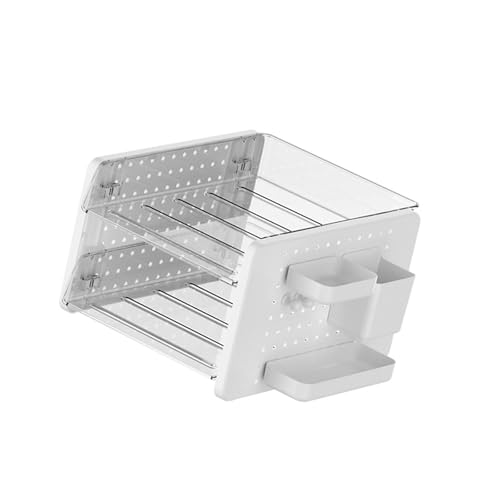 Platzsparender Schreibtisch-Organizer aus Acryl, stapelbar, Briefablage mit Stecktafel-Regal und Stiftebecher Platzsparender Schreibtisch-Organizer aus Acryl, stapelbar, Briefablage mit Stecktafel-Regal und Stiftebecher von Illkjasfc