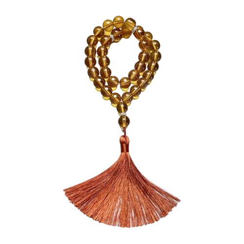 Rosenkranz-Perlen aus Glas mit traditionellen Fransen für Zuhause und draußen, ästhetische Glaskörner, Rosenkranz, spirituelles Werkzeug von Illkjasfc