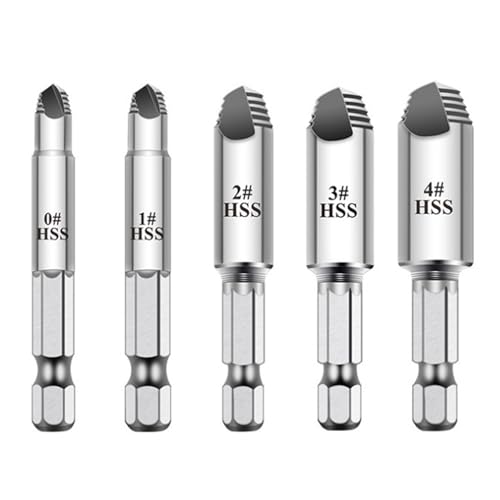 Schraubenausdreher aus Kohlenstoffstahl, 5-teiliges Set zum mühelosen Entfernen von rostigen Schrauben in verschiedenen Anwendungen Schraubenausdreher aus Kohlenstoffstahl, 5-teiliges Set zum mühelosen Entfernen von rostigen Schrauben in verschiedenen Anwendungen von Illkjasfc