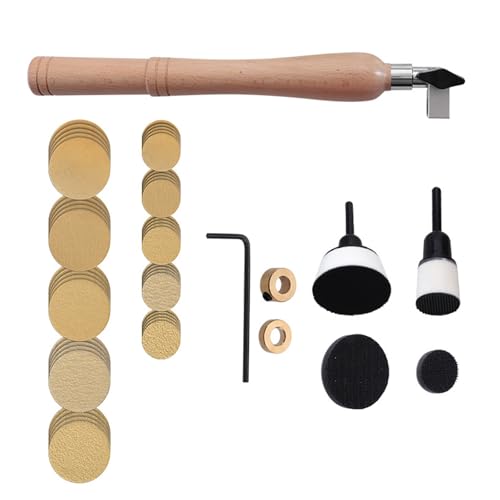 Schüsselschleifen mit doppeltem Lagerkopf, 5,1 cm, Schaumstoffhaken, Schleifwerkzeug, Polierwerkzeug zum Polieren von Schmuck Schüsselschleifen mit doppeltem Lagerkopf, 5,1 cm, Schaumstoffhaken, Schleifwerkzeug, Polierwerkzeug zum Polieren von Schmuck von Illkjasfc
