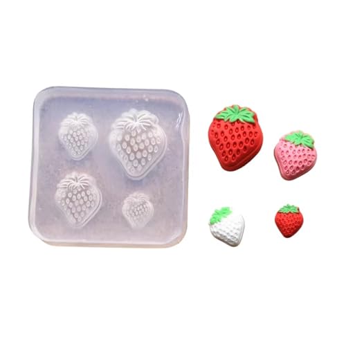 Silikonform geeignet für Bastler, aufwendiges Erdbeergebäck und Snacks, Backen, Schmuckzubehör Silikonform geeignet für Bastler, aufwendiges Erdbeergebäck und Snacks, Backen, Schmuckzubehör von Illkjasfc