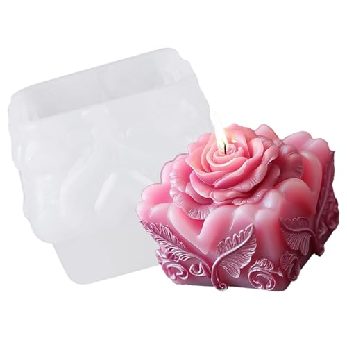 Silikonformen mit Rosenblüten für Epoxidharz, Seifen und Kunsthandwerksprojekte, geprägte Blumen, Silikon-Seifenformen, Hochzeitsdekoration von Illkjasfc