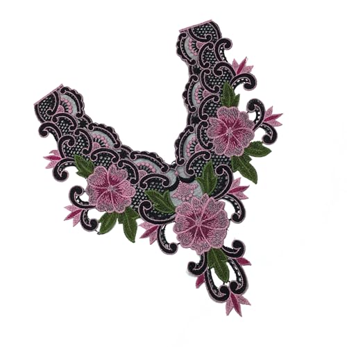 Spitzen-Blumen-Dekoration, Applikationen, stilvolle Spitzenstickerei, Kragen, Hochzeitskragen für kreative Bekleidung Spitzen-Blumen-Dekoration, Applikationen, stilvolle Spitzenstickerei, Kragen, Hochzeitskragen für kreative Bekleidung von Illkjasfc