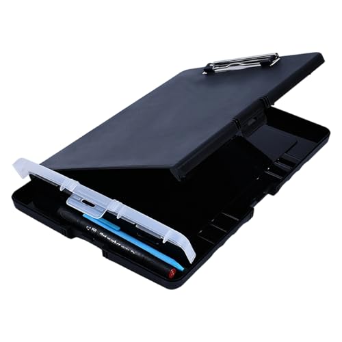 Tragbares Still-Klemmbrett Schreibbrett Datei Organizer mit Klemmbrett Stifteetui Dokumentenaufbewahrung Etui für Büro Schule Klemmbrett mit großem Stauraum Tragbares Still-Klemmbrett Schreibbrett Datei Organizer mit Klemmbrett Stifteetui Dokumentenaufbewahrung Etui für Büro Schule Klemmbrett mit großem Stauraum von Illkjasfc