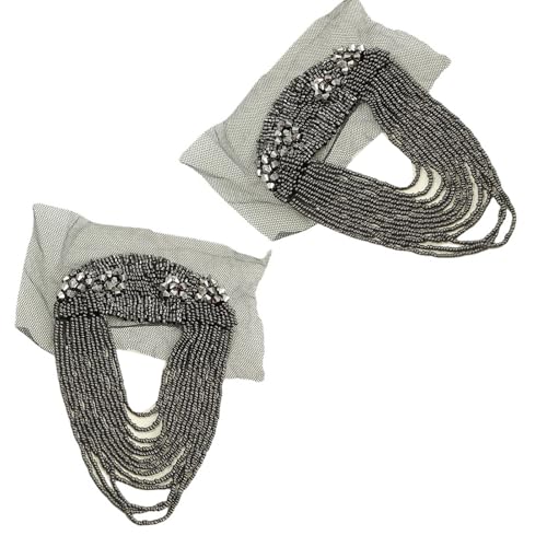Vielseitig verwendbare galvanisierte Kettenquasten Epaulette-Perlen Nieten Schulter-Patches für verschiedene Anlässe, Bühnenshows, formelle Anzüge Vielseitig verwendbare galvanisierte Kettenquasten Epaulette-Perlen Nieten Schulter-Patches für verschiedene Anlässe, Bühnenshows, formelle Anzüge von Illkjasfc