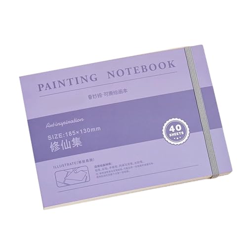 Zeichenbuch, Aquarell-Notizbücher, tragbare Skizzenbücher, reißbares Zeichenheft, Kunstbedarf zum Malen, reißbares Malbuch, Zeichenbuch, praktisches Aquarell-Notizbuch für Studenten Zeichenbuch, Aquarell-Notizbücher, tragbare Skizzenbücher, reißbares Zeichenheft, Kunstbedarf zum Malen, reißbares Malbuch, Zeichenbuch, praktisches Aquarell-Notizbuch für Studenten von Illkjasfc