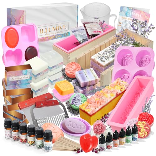 Illumive - Luxuriöses Seifenherstellungs-Set, enthält alle Seifenherstellungszubehör. Ideales Seifenherstellungs-Set für Erwachsene. von Illumive