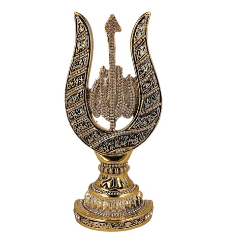 Ilm Verlag Islamische Heimdekoration, Tulpen Dekoartikel mit Thronvers, Ayat al Kursi in Gold, Dekoartikel, Tischdeko, Decor Ilm Verlag Islamische Heimdekoration, Tulpen Dekoartikel mit Thronvers, Ayat al Kursi in Gold, Dekoartikel, Tischdeko, Decor von Ilm Verlag