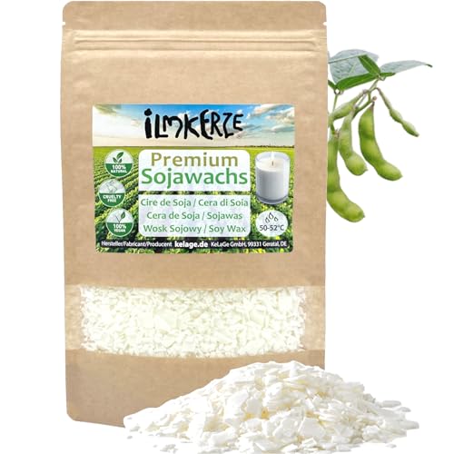 Ilmkerze® Premium Sojawachs Flocken 250 g | natürlich | nachhaltig | palmölfrei | für Kerzen Kosmetik DIY Größen bis 10 kg Ilmkerze® Premium Sojawachs Flocken 250 g | natürlich | nachhaltig | palmölfrei | für Kerzen Kosmetik DIY Größen bis 10 kg von Ilmkerze