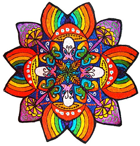 ImZauberwald Rainbow Mushroom Mandala Aufnäher Goa Patch psychedelic Zauberpilz ImZauberwald Rainbow Mushroom Mandala Aufnäher Goa Patch psychedelic Zauberpilz von ImZauberwald