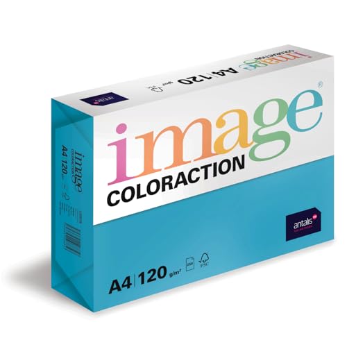 Image Coloraction Lisbon - farbiges Kopierpapier - DIN A4, 210 x 297 mm, 120 g/m² - buntes, holzfreies Druckerpapier für Kopierer - 250 Blatt - Königsblau von Antalis