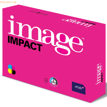 4 x Image Kopierpapier Image Impact weiß 100g/qm A4 VE=500 Blatt von Image