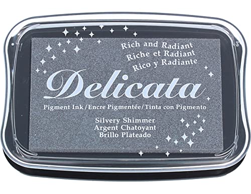 Tsukineko Imagine Crafts Delicata Shimmer Zarte Tinte Pad, Silber Tsukineko Imagine Crafts Delicata Shimmer Zarte Tinte Pad, Silber von Tsukineko
