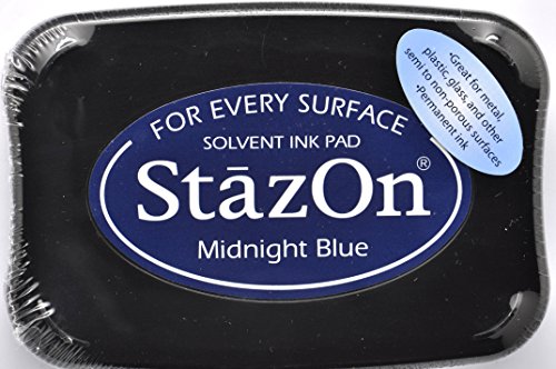 Imagine Crafts StazOn Solvent Ink Pad-Midnight Blue von Imagine Crafts