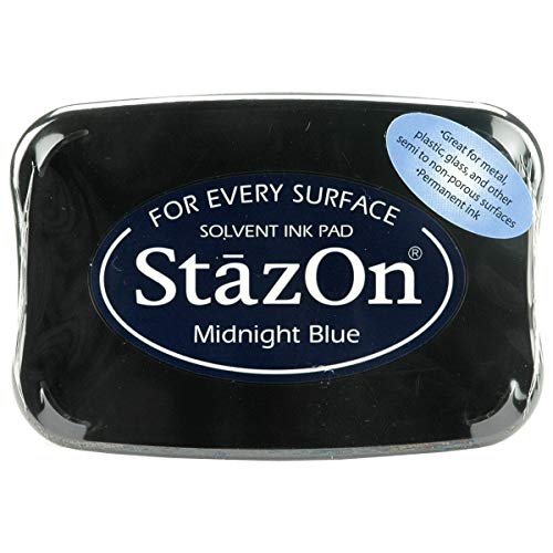 Imagine Crafts StazOn Solvent Ink Pad-Midnight Blue von Imagine Crafts