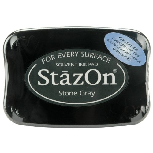 Imagine Crafts StazOn Solvent Ink Pad-Stone Gray von Tsukineko