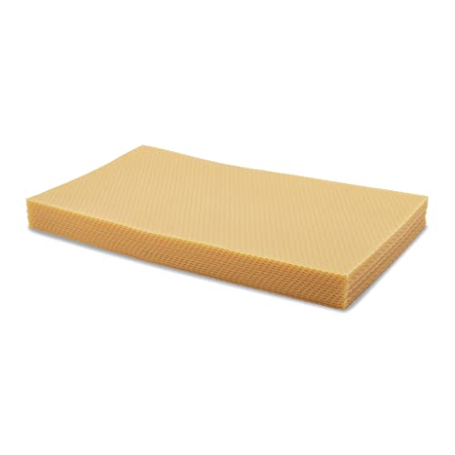 Imkado Mittelwände (1kg) DNM (350x200mm) aus 100% reinem Bienenwachs von Imkado