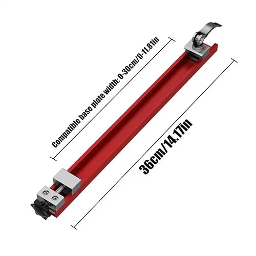 Fräser, Träger, Bodenplatte mit verstellbarer Stanzgrundplatte, tragbare Dekoration, Holzbearbeitung, Modifikation Plattenschneider, Basiszubehör (36cm) von Imoncom