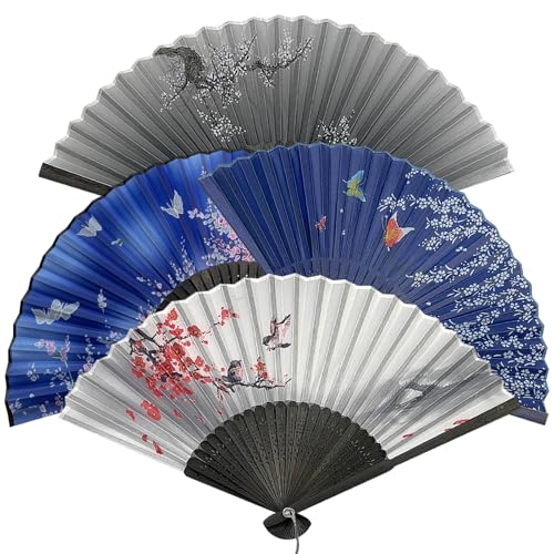 4 Stück Handfächer,Folding Fans mit Quaste,Fächer Hochzeit,Hand Fans,Faltfächer für Geschenke,Wand Dekoration 4 Stück Handfächer,Folding Fans mit Quaste,Fächer Hochzeit,Hand Fans,Faltfächer für Geschenke,Wand Dekoration von Impoditiongs