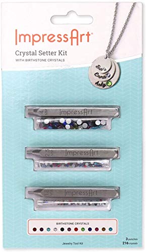 ImpressArt Kristall-Set mit verschiedenen Geburtsstein-Kristallen von ImpressArt