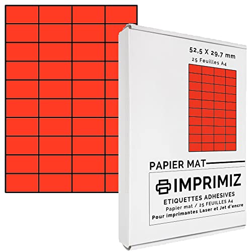 25 Blatt A4 / Papier matt - Farbe - Für Inkjet/Laser/Kopier Drucker - Etiketten farbig 25 Blatt A4 / Papier matt - Farbe - Für Inkjet/Laser/Kopier Drucker - Etiketten farbig von Imprimiz