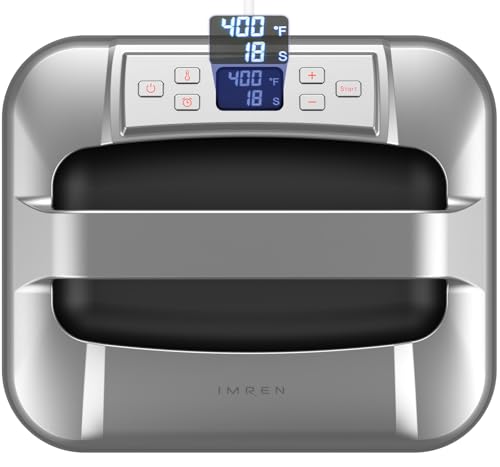 IMREN Transferpresse Plotter, 12"x10“ Tragbare Heizpresse Maschine für T-Shirt Druckmaschine, Kapuzenpullis, mit Heizpresse Pad für Sublimation, Vinyl, DIY, Wärmeübertragung Projekt (Schwarz) von Imren