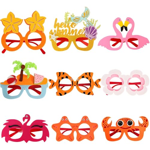 Imtrub Hawaiianische Party-Sonnenbrille, 9 x Sonnenbrille, Party- -Pool-Dekoration, lustige Themen, coole Neuheit, Streichbrillen für , Kreuzfahrt, Camping, Abschlussfeier Imtrub Hawaiianische Party-Sonnenbrille, 9 x Sonnenbrille, Party- -Pool-Dekoration, lustige Themen, coole Neuheit, Streichbrillen für , Kreuzfahrt, Camping, Abschlussfeier von Imtrub