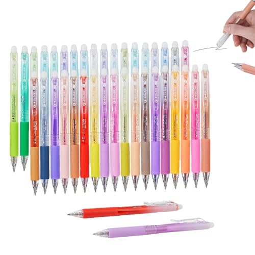 Imtrub Löschbare Stifte | 36-Teiliger Multicolor Tintenstift Set Für Schule,Schreibzubehör Lernaccessoires für Kinder Lehrer Büro Schule Zuhause Unterricht Notizen von Imtrub