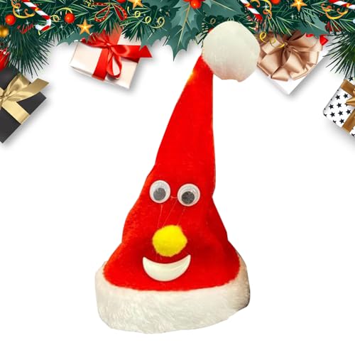Imtrub Tanzende elektrische Weihnachtsmütze, elektrische Weihnachtsbaummütze, Heimdekoration für Schlafzimmer, Wohnzimmer, Büro, Schule, Wohnheim, Klassenzimmer, Party, Erntedankfest von Imtrub