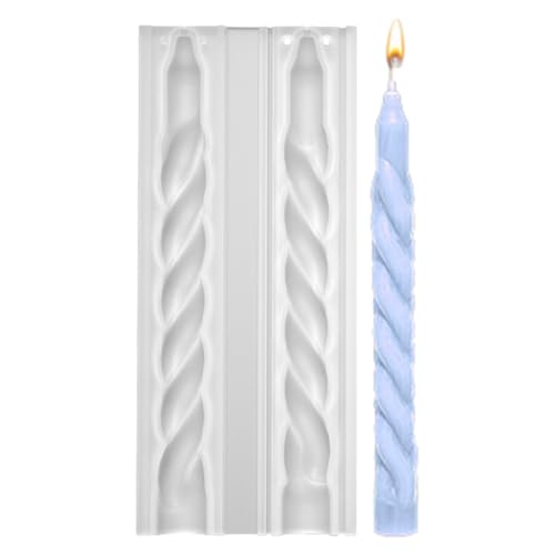 Kerzengießform 3D Spiral Kerze Silikonform, Stumpenkerzen Formen für Kerzenherstellung Silikon, DIY Silikon Kerzenform Gießen für Herstellung Kerzen Aromasteinen Duftkerze Handwerk von Imtrub