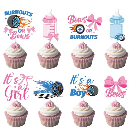 Inisajace Ausbrenner oder Schleifen, Dekoration für das Geschlecht, 40 Stück, Cupcake-Aufsätze, Party-Dekorationen, Jungen oder Mädchen, Babyparty, Cupcake-Picks Inisajace Ausbrenner oder Schleifen, Dekoration für das Geschlecht, 40 Stück, Cupcake-Aufsätze, Party-Dekorationen, Jungen oder Mädchen, Babyparty, Cupcake-Picks von InIsaJace
