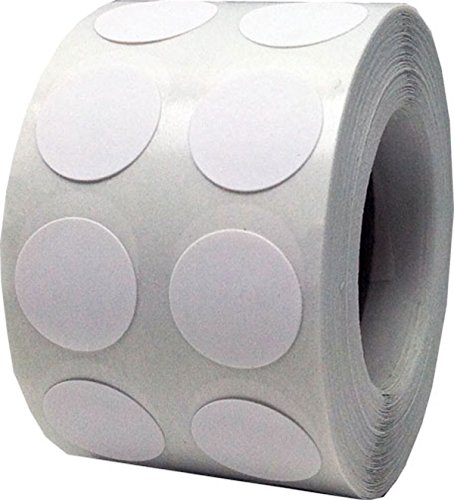 Weiße Kreis Aufkleber, 13 mm 1/2 Zoll Punkt Etiketten 1000 Packung von InStockLabels.com