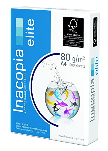 Inacopia Elite - Premium Kopierpapier, DIN A4, holzfrei, 80g/m², 2500 Blatt, weiß Inacopia Elite - Premium Kopierpapier, DIN A4, holzfrei, 80g/m², 2500 Blatt, weiß von Inacopia