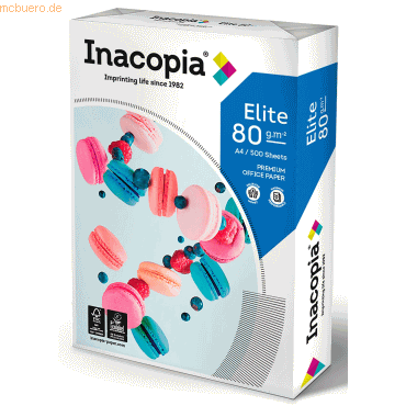 Inacopia Multifunktionspapier Inacopia Elite A4 80g/qm weiß von Inacopia