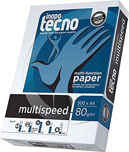 Inapa Tecno Multi Speed/1488010891 DIN A4 weiß geriest 80 g/qm Inh.500 von Inapa Tecno