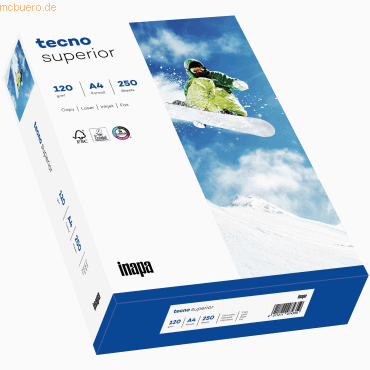 5 x Inapa tecno Multifunktionspapier Tecno Superior A4 120 g/qm weiß V 5 x Inapa tecno Multifunktionspapier Tecno Superior A4 120 g/qm weiß V von Inapa tecno