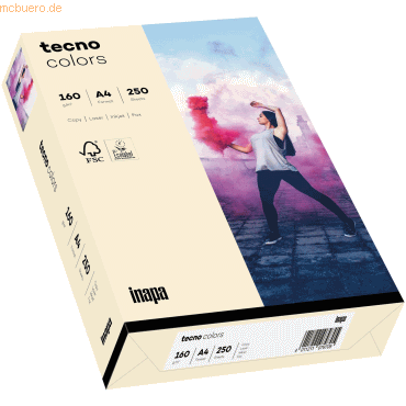 5 x Inapa Multifunktionspapier tecno colors A4 160 g/qm VE=250 Blatt h 5 x Inapa Multifunktionspapier tecno colors A4 160 g/qm VE=250 Blatt h von Inapa