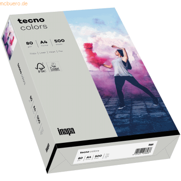 5 x Inapa Multifunktionspapier tecno colors A4 80 g/qm VE=500 Blatt he 5 x Inapa Multifunktionspapier tecno colors A4 80 g/qm VE=500 Blatt he von Inapa