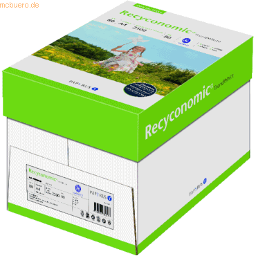 Inapa Multifunktionspapier Recyconomic Trend White A4 80g weiß RC VE=2 von Inapa