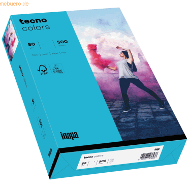 5 x Inapa Multifunktionspapier tecno colors A3 80 g/qm VE=500 Blatt bl 5 x Inapa Multifunktionspapier tecno colors A3 80 g/qm VE=500 Blatt bl von Inapa