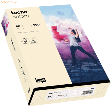 5 x Inapa Multifunktionspapier tecno colors A3 80 g/qm VE=500 Blatt he 5 x Inapa Multifunktionspapier tecno colors A3 80 g/qm VE=500 Blatt he von Inapa